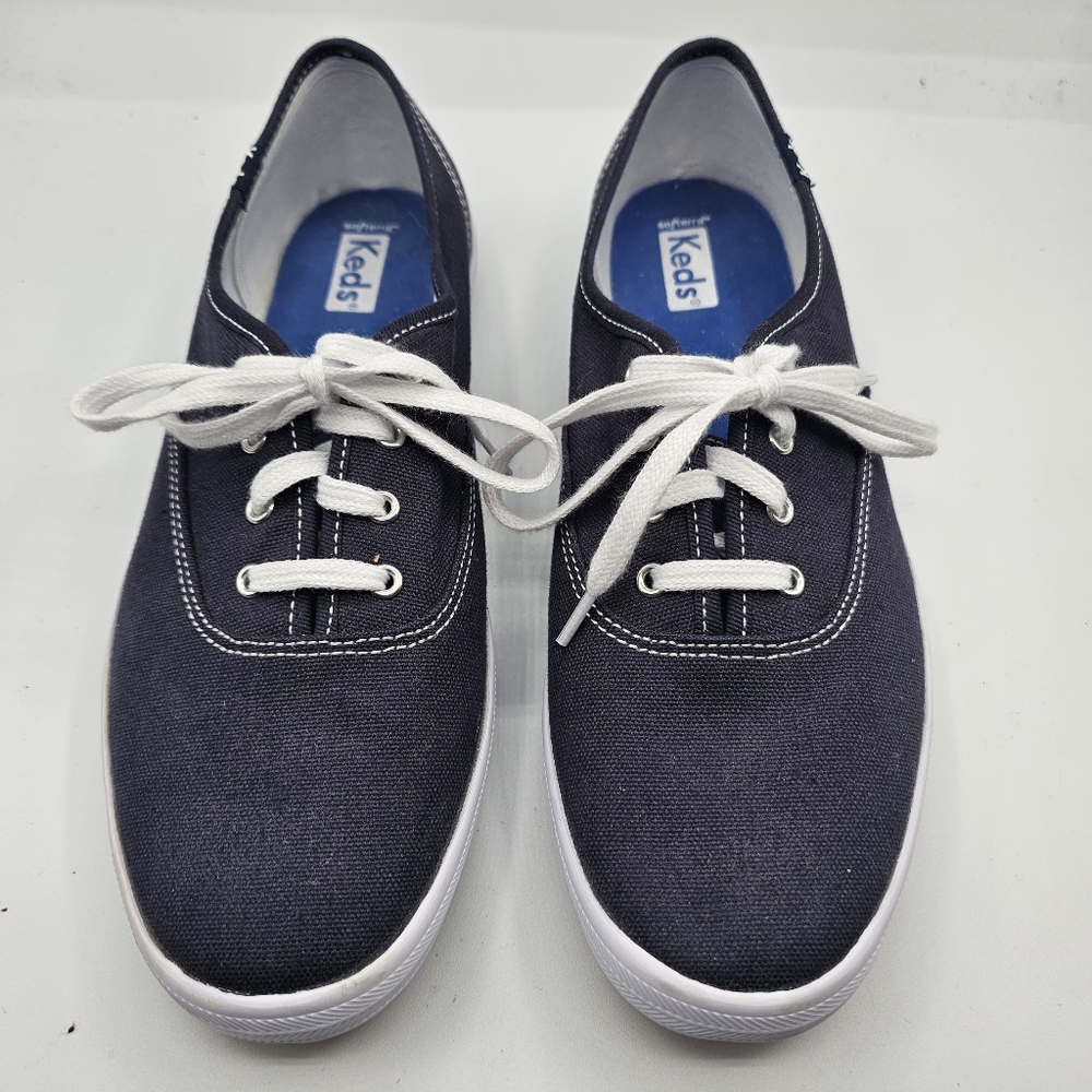 Keds Navy Blue Champion Canvas Lace Up Sneakers